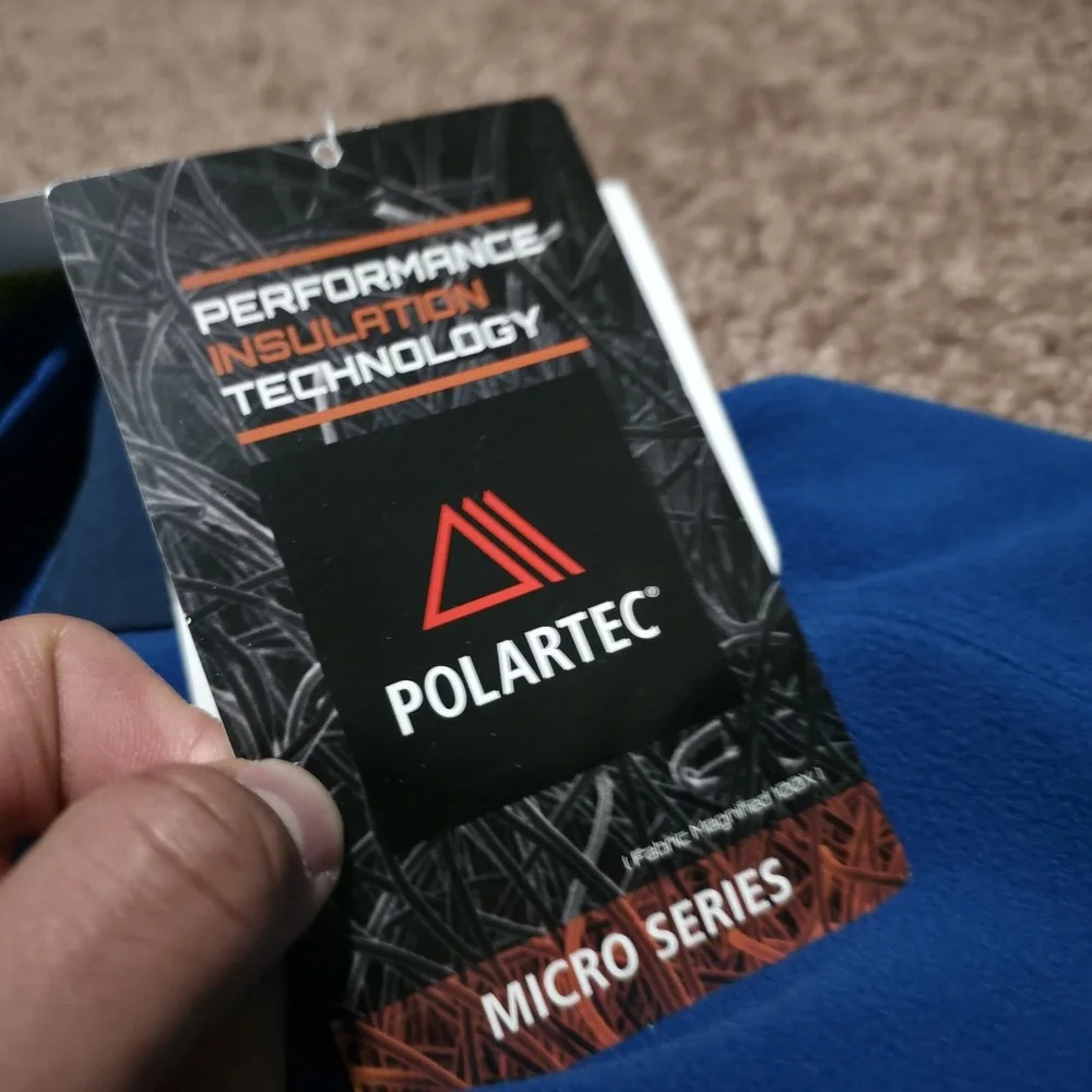 Marmot PolarTec Vest Mens Size 2XL Blue‎ Fleece Full Zip Lightweight Casual New